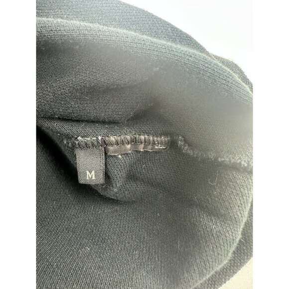 Prada Vintage Piquet Mens Polo Shirt Open Placket Logo Black Cotton M - Picture 5 of 8